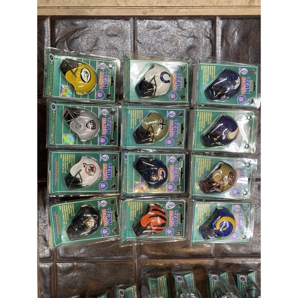 Vintage Score Board Ceramic NFL Helmet 1997 Hand Painted NEW. LOT OF 12 - Picture 1 of 16